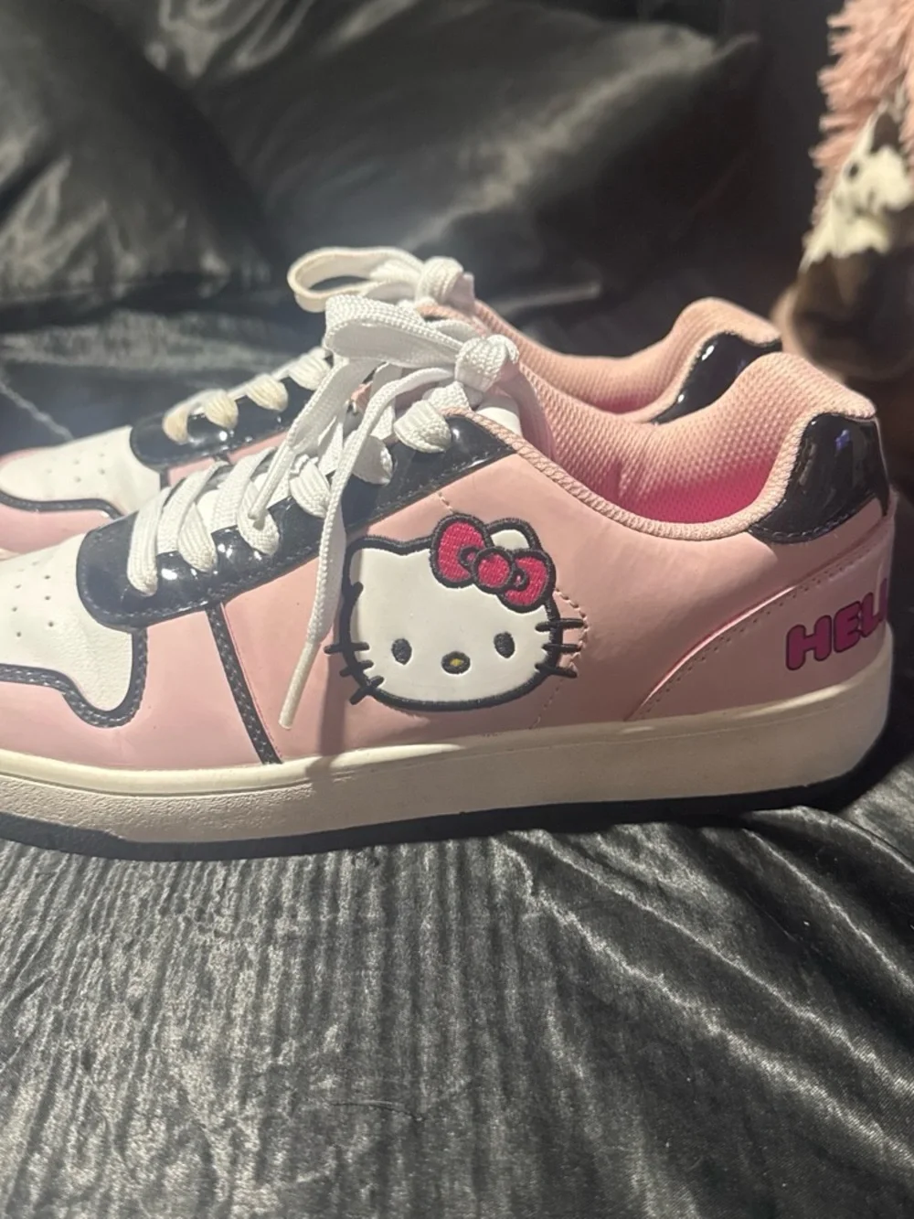 Sanrio Hello Kitty Pink, White & Black Girls' Sneakers